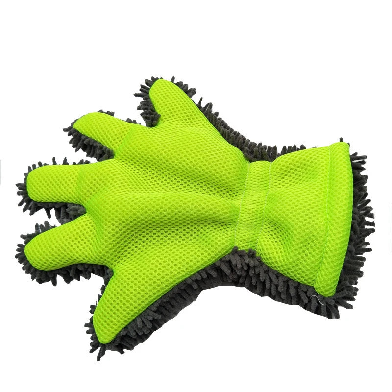 Car Chenille Premium Scratch-Free Microfiber Wash Mitt Waterproof Car Thick Cleaning Mitt Wax Detailing Brush Auto Care Glove