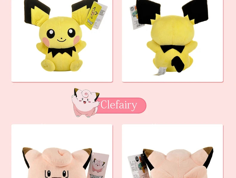 Original Pokemon Plush Pikachu Toy Snorlax Bulbasaur Gengar Psyduck Kyogre Eevee Charizard Charmander Stuffed Doll Toy Kid Gift