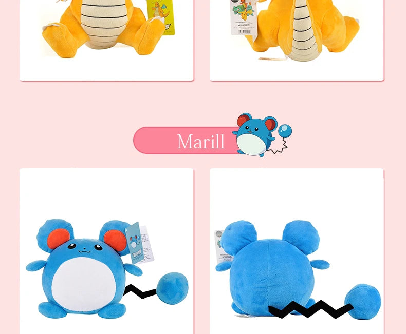 Original Pokemon Plush Pikachu Toy Snorlax Bulbasaur Gengar Psyduck Kyogre Eevee Charizard Charmander Stuffed Doll Toy Kid Gift