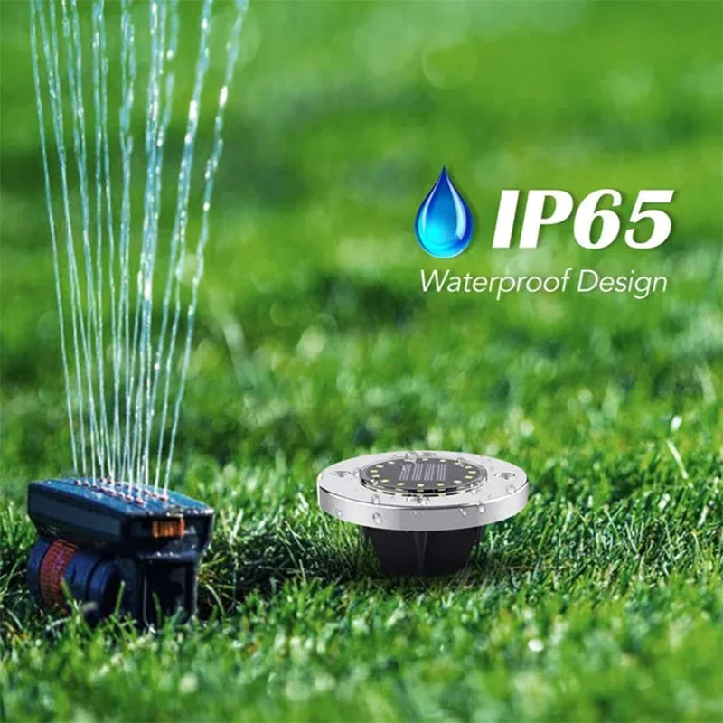 1/4/8Pack Solar Lights Outdoor 8/20LEDs Disk Underground Lamp Spotlight Buried Solar Light for Home Garden Lawn Yard Decoration