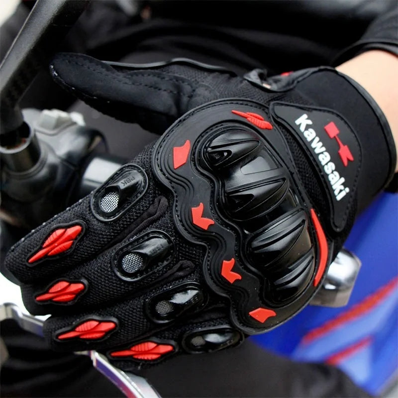 New Kawasaki motorcycles Motorcycle Gloves Motocross Luvas Guantes Moto Equipment Gloves Men's and Women's Sports Gloves 3-color