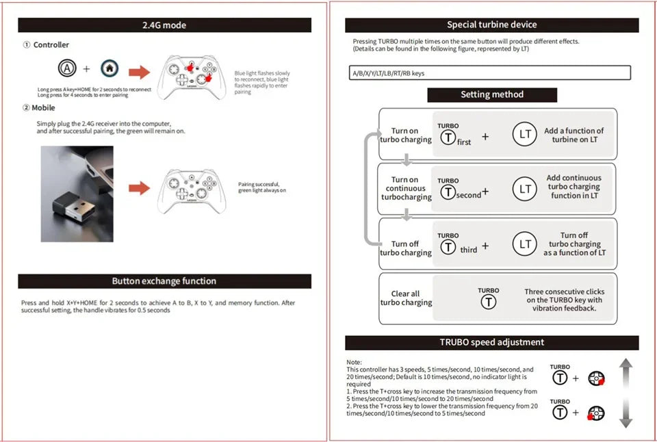 Lenovo S02 Controller for Switch Joystick Gamepad Dual Vibration Wireless Bluetooth Joypad For PlayStation PC/IOS/Android/TV