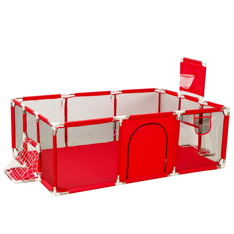 IMBABY-Basquete e Futebol Play Yard para Crianças, Vários Estilos, Bolas De Piscina Do Bebê, Cerca De Cama, Cercadinho Interior