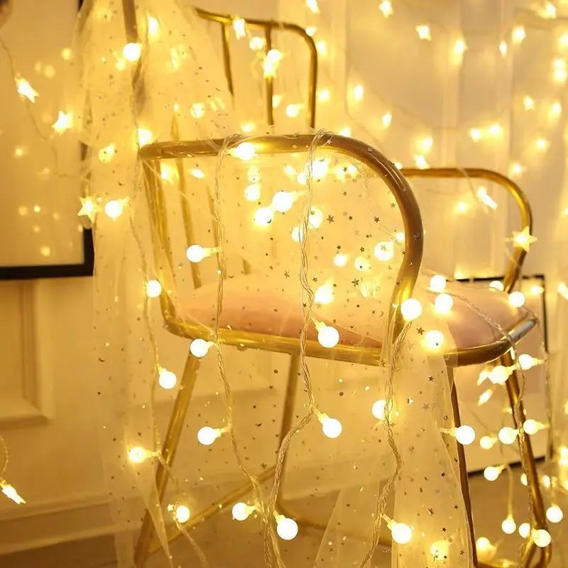 10/20/40/80 Led Globe String Lights Battery Operated Fairy Light For Garden Christmas Wedding Party camping Atmosphere Decor