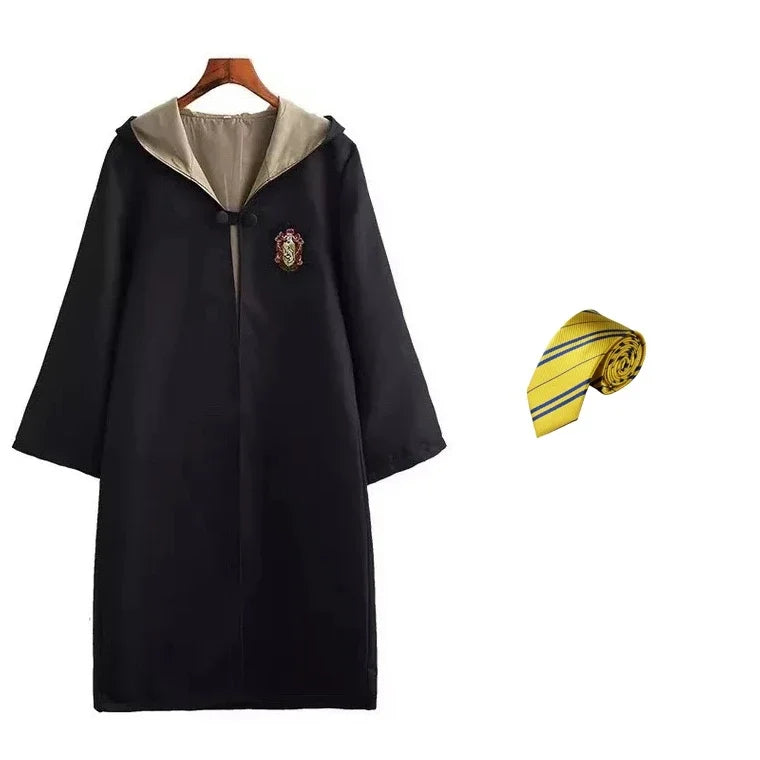 Kids and Adult Harries Cosplay Magic Cape Cloak Robe Potters Gryffindor Holiday Halloween College Costume Accessories Gift