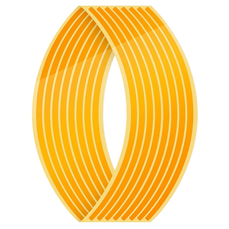 1set of 16pcs Wheel Sticker Reflective Rim Stripe Tape Bike Motorcycle Stickers For Honda For Kawasaki Z750 Z800 For YAMAHA MT07