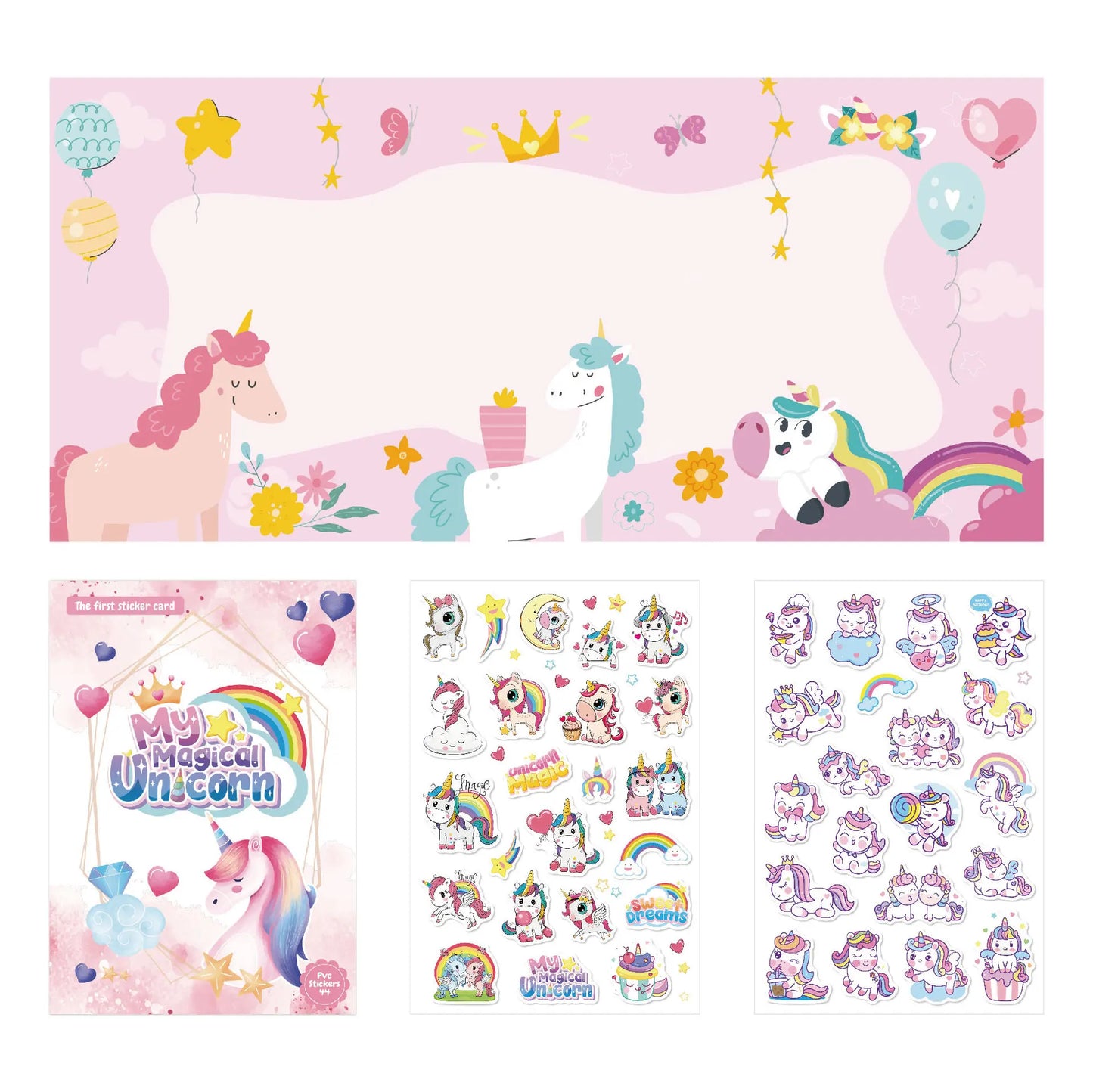 Reusable Cartoon Sticker Book for Kids Multiple Scenos DIY Puzzle Game Educational Learning Classic Toys for Child Age 2-4 Gifts