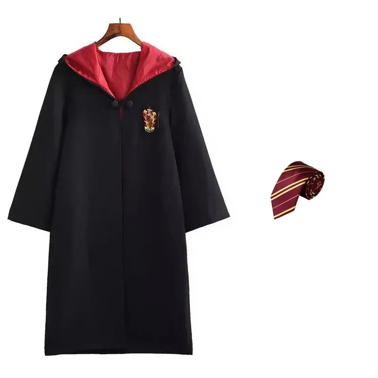 Kids and Adult Harries Cosplay Magic Cape Cloak Robe Potters Gryffindor Holiday Halloween College Costume Accessories Gift
