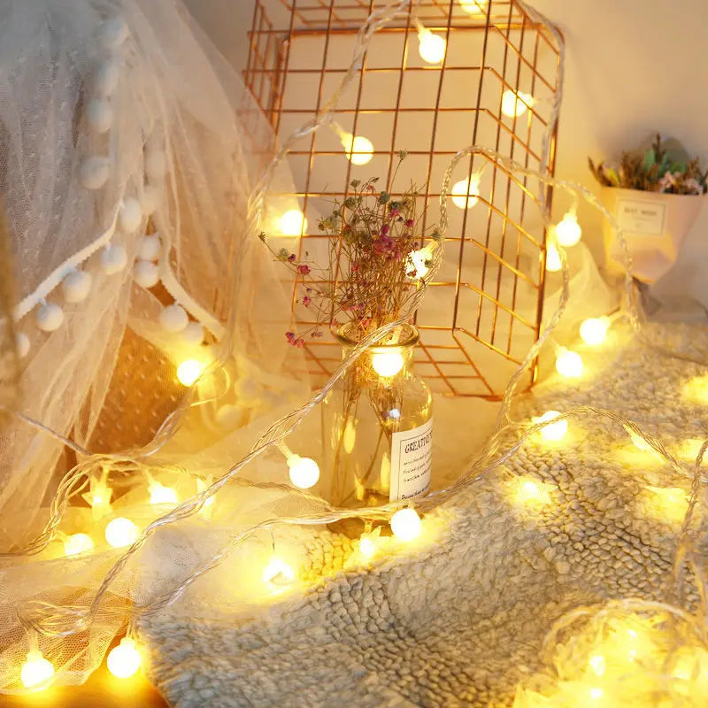 10/20/40/80 Led Globe String Lights Battery Operated Fairy Light For Garden Christmas Wedding Party camping Atmosphere Decor