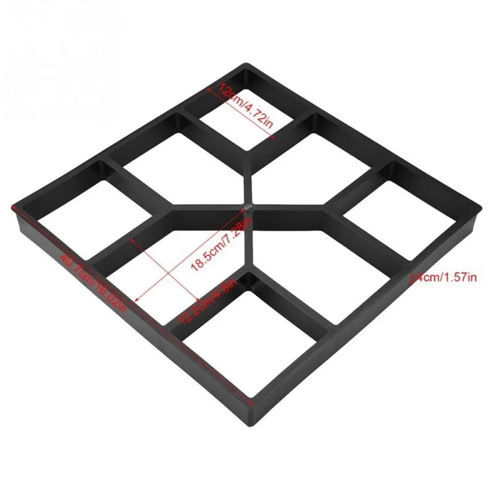 DIY Path Maker Paver Molds Reusable Concrete Mold Concrete Cement Walk Garden Path Paving Paver Patio Molds Paviment