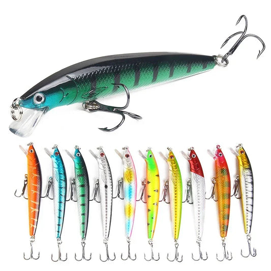 1Pcs Japanese Minnow Fishing Lures Floating Hard Bait95mm 7g Artificial Bait Wobbler Crankbait Fishing