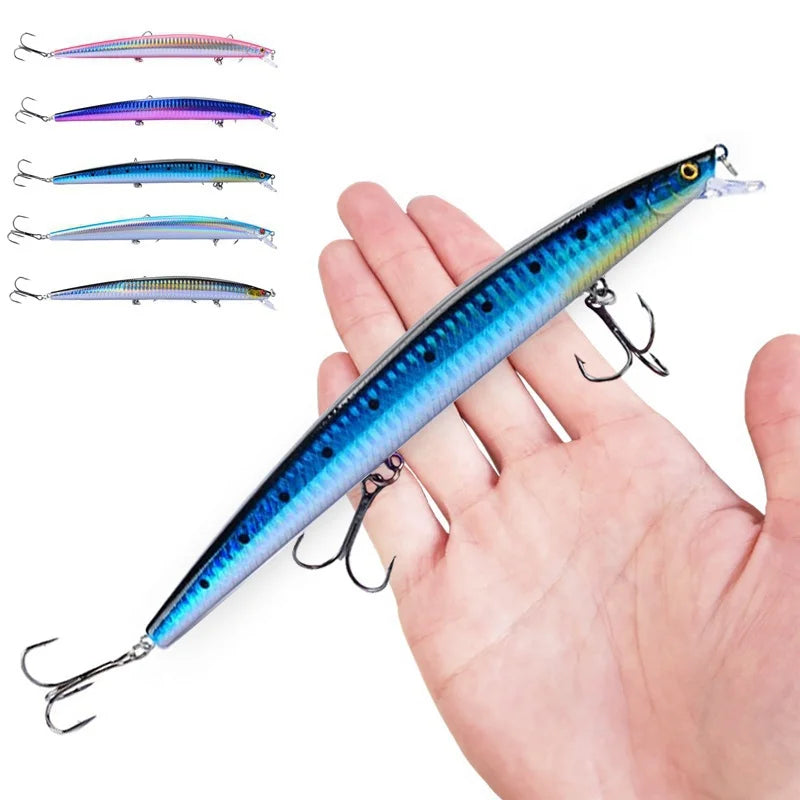 FLYSAND Fishing Lures Fishing Hard Bait Crankbaits Isca Artificial Pesca Sea Wobbler Swimming Baits Big Laser Minnow 18cm/24g