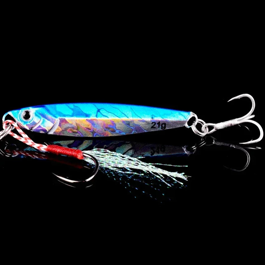 5pcs Metal Jig Fishing Lure Weights 10g-40g Trolling Hard Bait Bass Fishing Bait Tackle Trout Jigging Lure Jigs Saltwater Lures