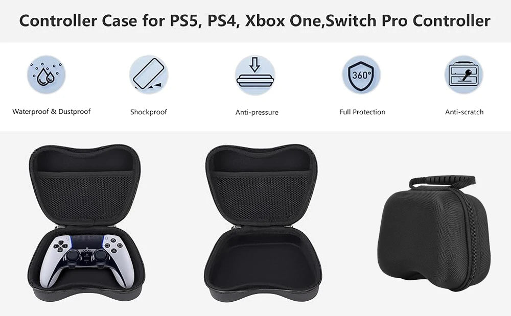 Suitable for PS5/XBOX series X/S/SWITCH game boards, controller travel carrying hard protection box Travel Controller Case