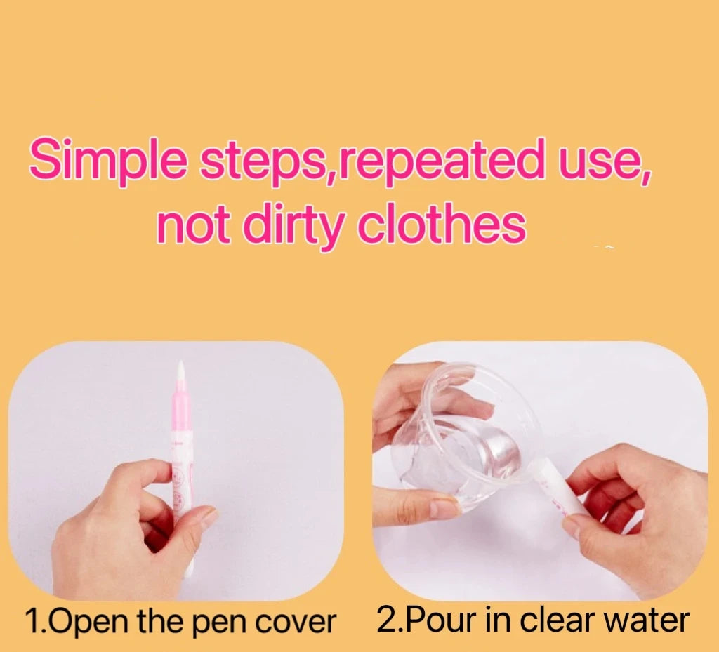 1 Book+1 Pen Reusable Coloring Book Water Painting Book Sensory Early Education Puzzle Drawing Toys