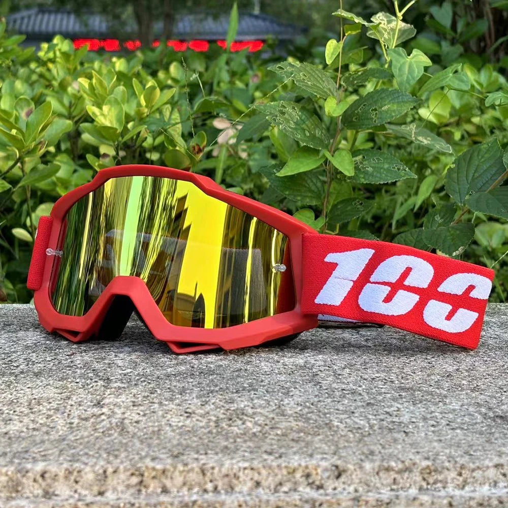 100 Motorcycle Goggles Motocross Glasses Off-road Helmet MX Moto Dirt Bike ATV Ski Outdoor Sports Glass Scooter Googles Mask