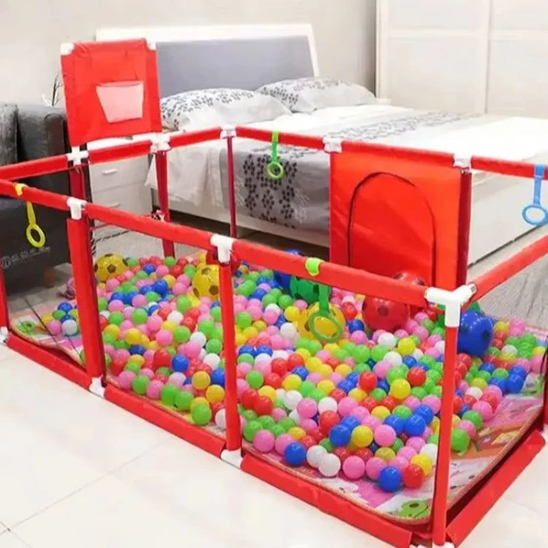 IMBABY-Basquete e Futebol Play Yard para Crianças, Vários Estilos, Bolas De Piscina Do Bebê, Cerca De Cama, Cercadinho Interior
