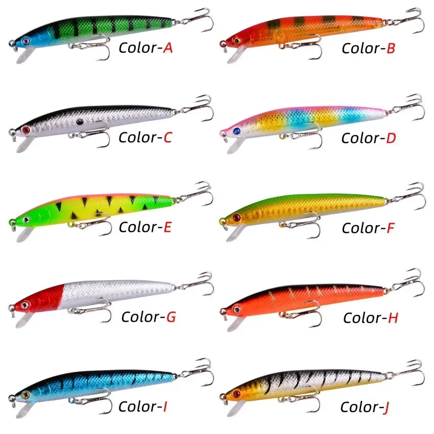 1Pcs Japanese Minnow Fishing Lures Floating Hard Bait95mm 7g Artificial Bait Wobbler Crankbait Fishing