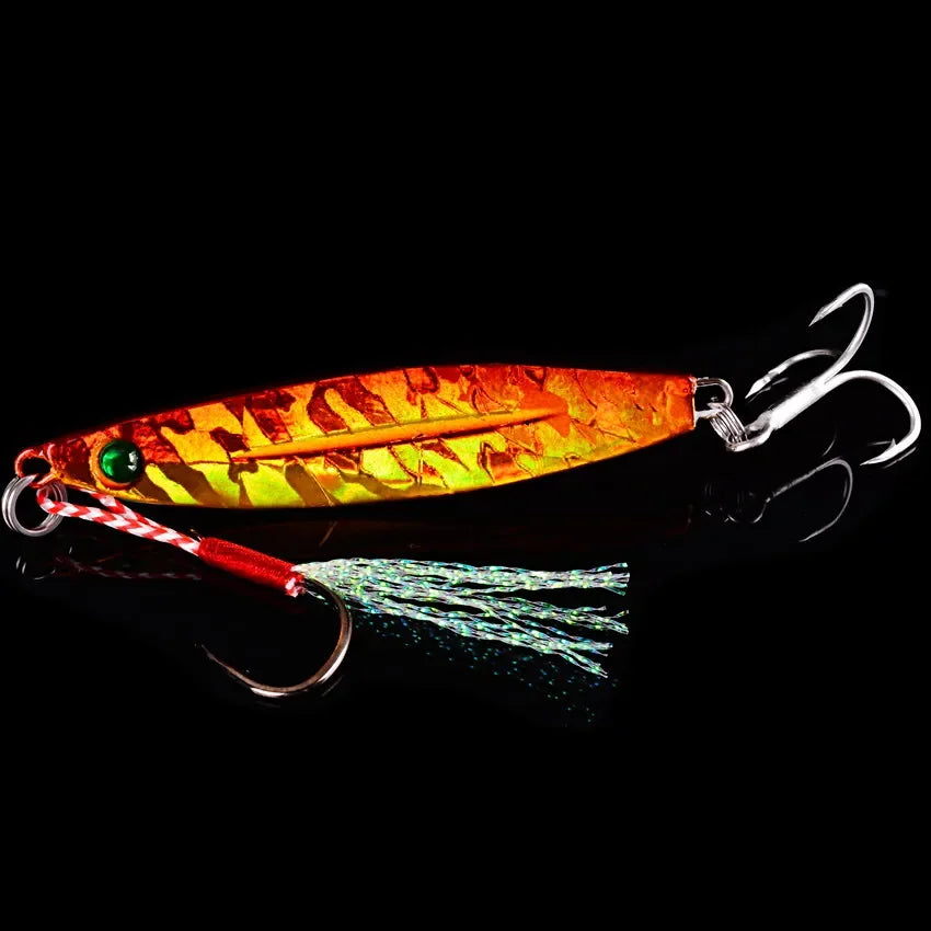 5pcs Metal Jig Fishing Lure Weights 10g-40g Trolling Hard Bait Bass Fishing Bait Tackle Trout Jigging Lure Jigs Saltwater Lures