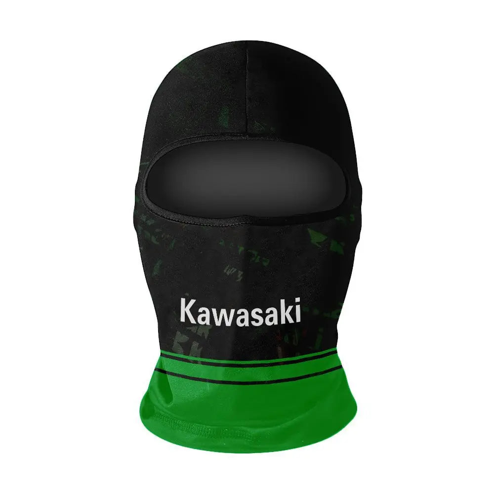 New Kawasaki Bike Ice Silk Head Cover, Motorcycle Sunscreen Mask, Motorcycle Helmet Head Cover