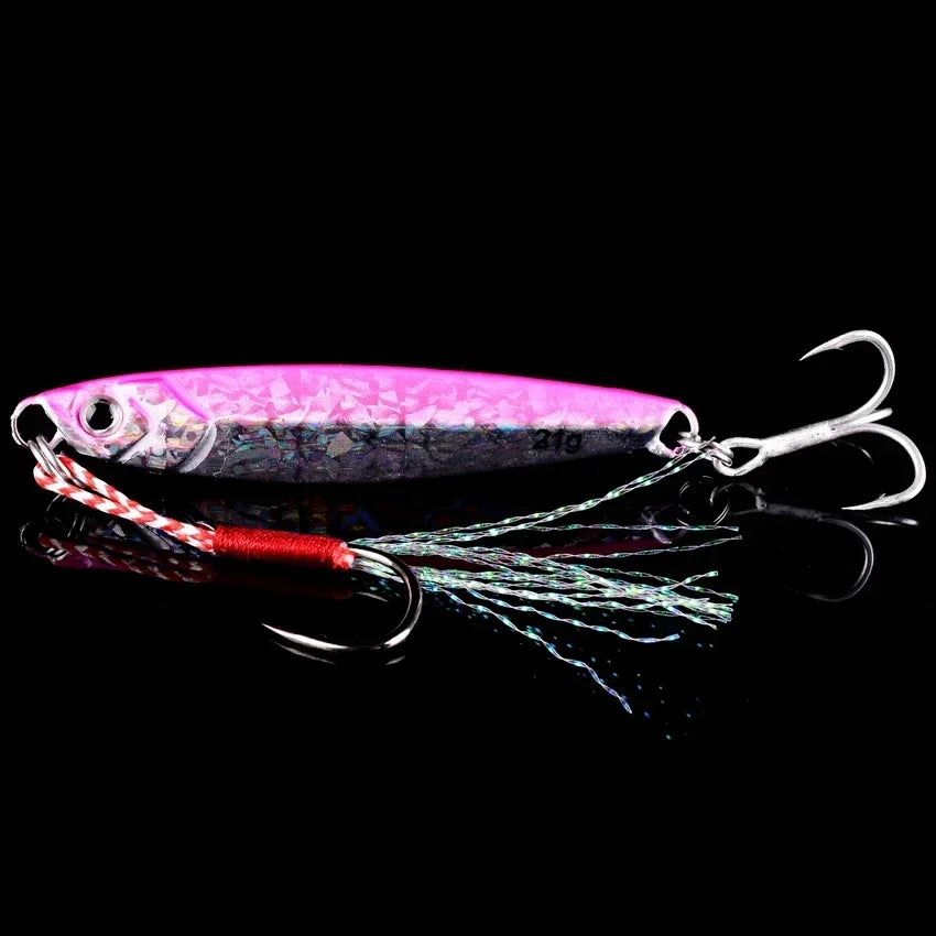 5pcs Metal Jig Fishing Lure Weights 10g-40g Trolling Hard Bait Bass Fishing Bait Tackle Trout Jigging Lure Jigs Saltwater Lures