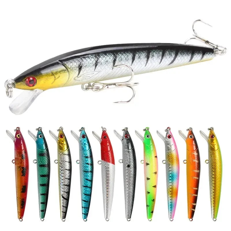 1Pcs Japanese Minnow Fishing Lures Floating Hard Bait95mm 7g Artificial Bait Wobbler Crankbait Fishing