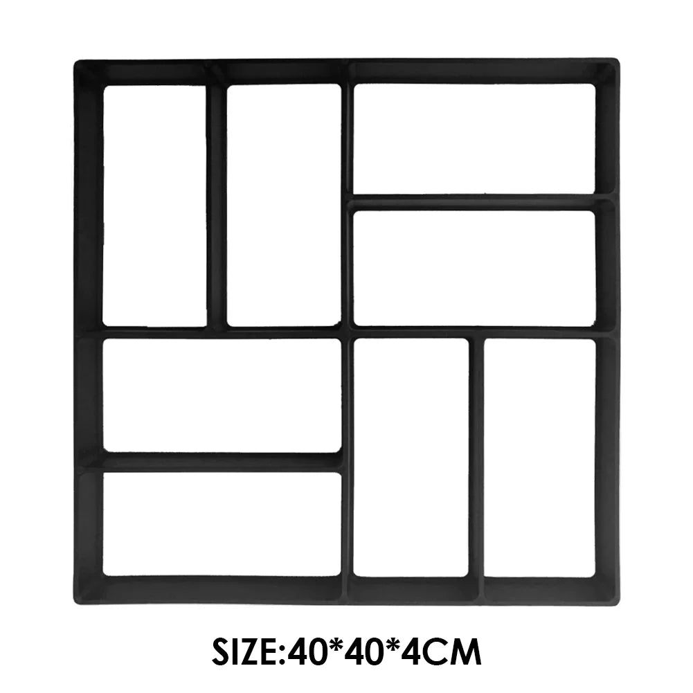 DIY Path Maker Paver Molds Reusable Concrete Mold Concrete Cement Walk Garden Path Paving Paver Patio Molds Paviment