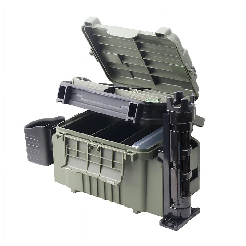 Large Fishing Box Organizer Multi-function Lure Live Fish Bucket Thickening Storage Box Fishing Accessories Tackle Box