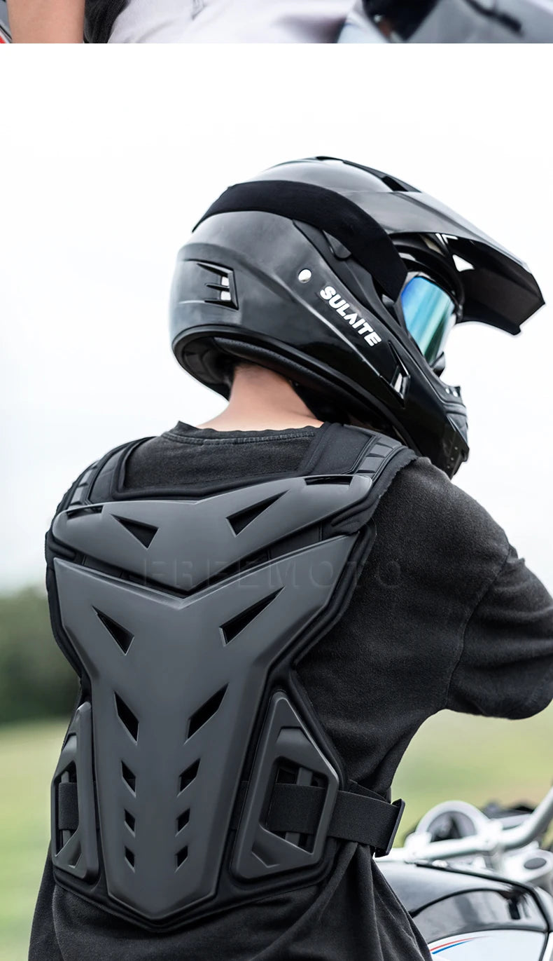 Motocross Body Armor Motorcycle Jacket Motocross Moto Vest Back Chest Protector Off-Road Dirt Bike Protective Gear