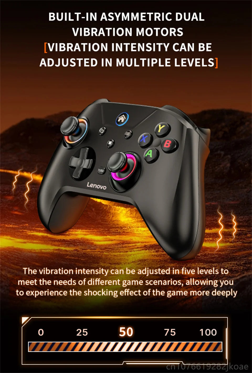 Lenovo S02 Controller for Switch Joystick Gamepad Dual Vibration Wireless Bluetooth Joypad For PlayStation PC/IOS/Android/TV