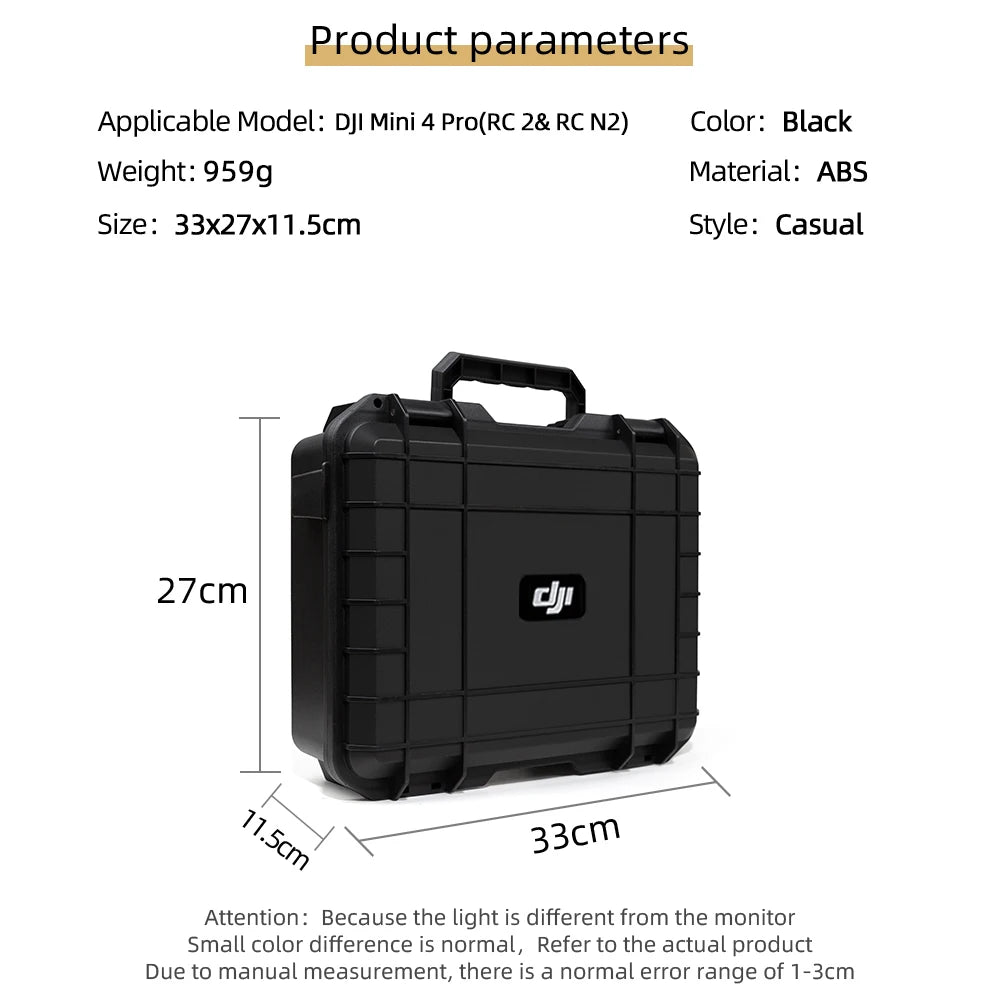 2024 Carrying Case Explosion-proof Suitcase Protective Cover Handbag  for DJI Mini 4 Pro Drone Bag Remote Battery Accessories